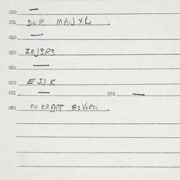 Eastern questionnaire, answ...