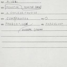 Eastern questionnaire, answ...