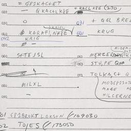 Eastern questionnaire, answ...