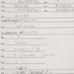 Eastern questionnaire, answ...