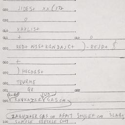 Eastern questionnaire, answ...