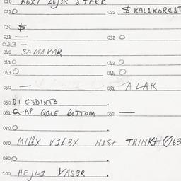 Eastern questionnaire, answ...