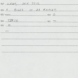 Eastern questionnaire, answ...