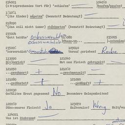 Western questionnaire, answ...