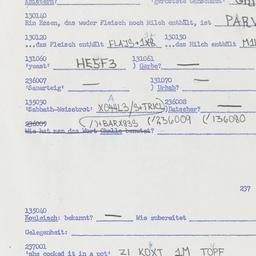 Western questionnaire, answ...