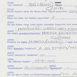 Western questionnaire, answ...