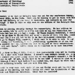 Letter from Samuel A. Stouf...
