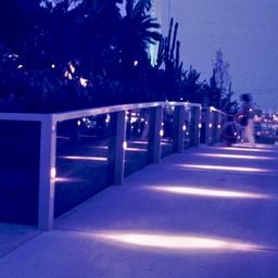 Night view of bridge.