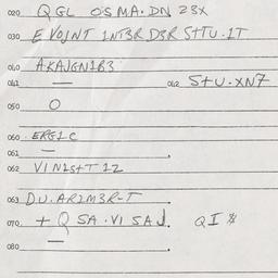 Eastern questionnaire, answ...