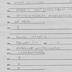 Eastern questionnaire, answ...
