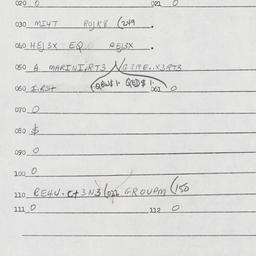 Eastern questionnaire, answ...
