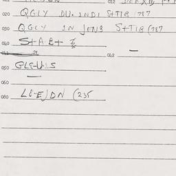 Eastern questionnaire, answ...
