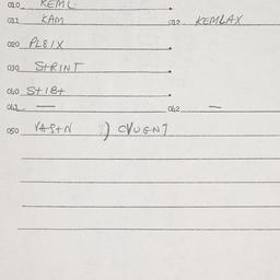 Eastern questionnaire, answ...