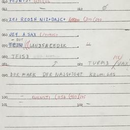 Eastern questionnaire, answ...