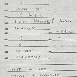 Eastern questionnaire, answ...