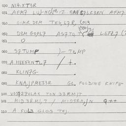 Eastern questionnaire, answ...