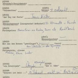 Western questionnaire, answ...