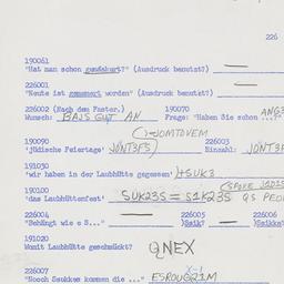 Western questionnaire, answ...