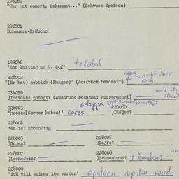 Western questionnaire, answ...