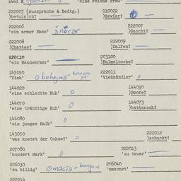Western questionnaire, answ...