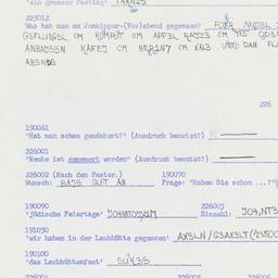 Western questionnaire, answ...
