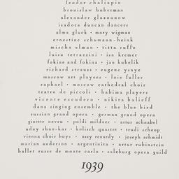 List of artists and compani...