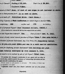 Carnegie Church Organs, Fre...