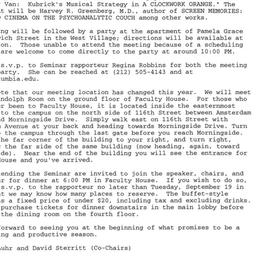 Announcements, 2000-09-21. ...