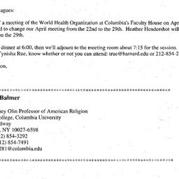 Announcements, 2002-04-29. ...