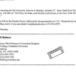 Announcements, 2003-10-27. ...