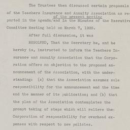 Board Meeting, 3/21/1935