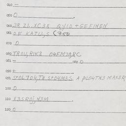 Eastern questionnaire, answ...