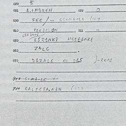 Eastern questionnaire, answ...