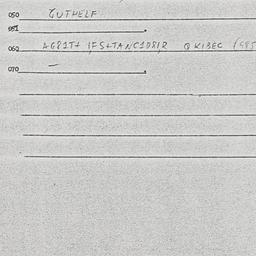 Eastern questionnaire, answ...