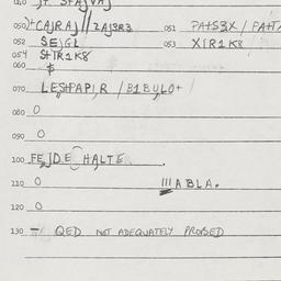 Eastern questionnaire, answ...