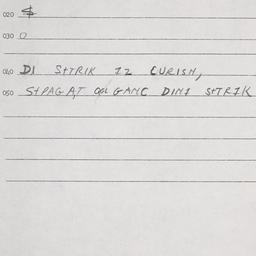 Eastern questionnaire, answ...