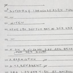 Eastern questionnaire, answ...