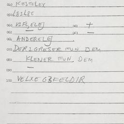 Eastern questionnaire, answ...