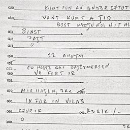 Eastern questionnaire, answ...