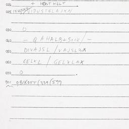 Eastern questionnaire, answ...
