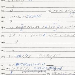 Eastern questionnaire, answ...
