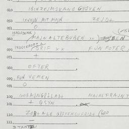 Eastern questionnaire, answ...