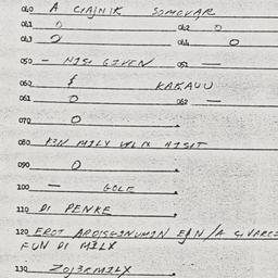Eastern questionnaire, answ...