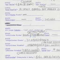 Western questionnaire, answ...