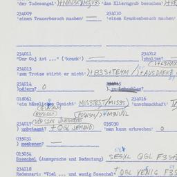 Western questionnaire, answ...