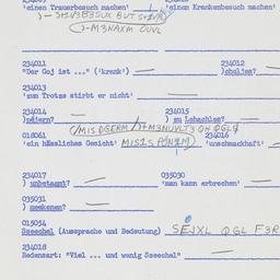 Western questionnaire, answ...