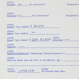 Western questionnaire, answ...