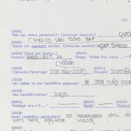 Western questionnaire, answ...