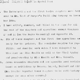 Memorandum from Arnold M. R...
