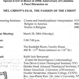 Announcements, 2004-05-04. ...